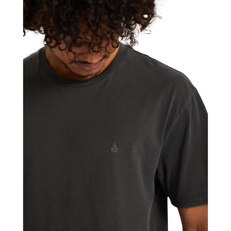 Volcom - Solid Stone Emb SST - Black - T-Shirt