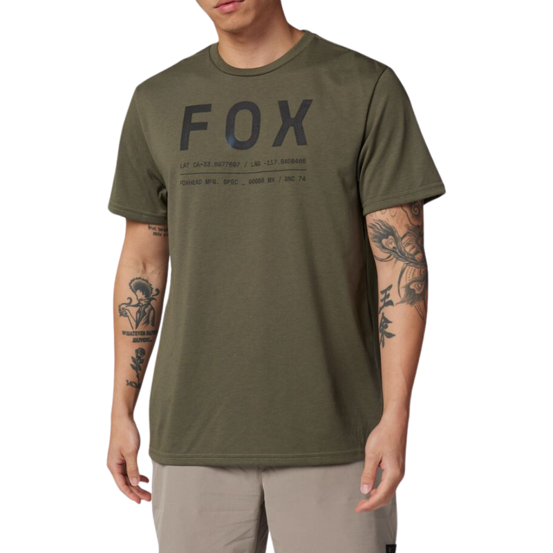 Fox - Non Stop SS Tech Tee - Olive Green - T-Shirt