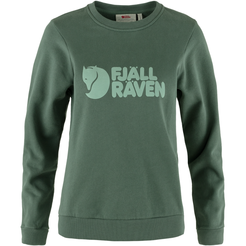 Fjällräven - Fjällräven Logo Sweater  - Deep Patina-Misty Green - Crew Sweater