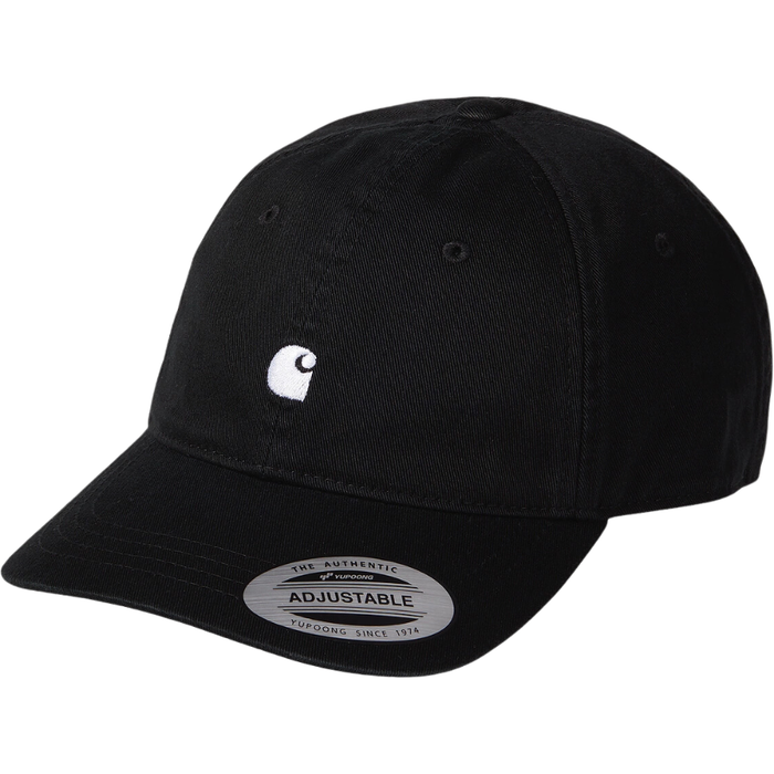 Carhartt - Madison Logo Cap - Black / White - Fitted Cap