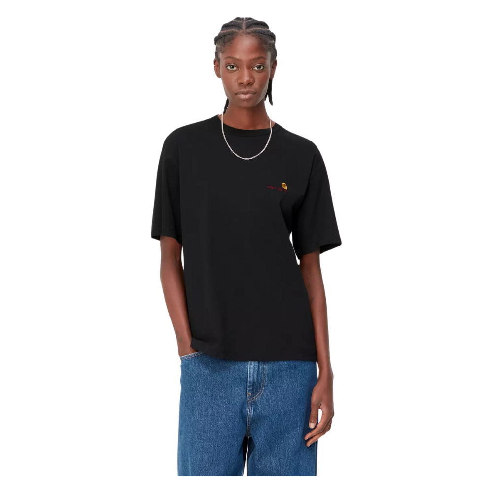 Carhartt - W S/S American Script T-Shirt - Black - T-Shirt