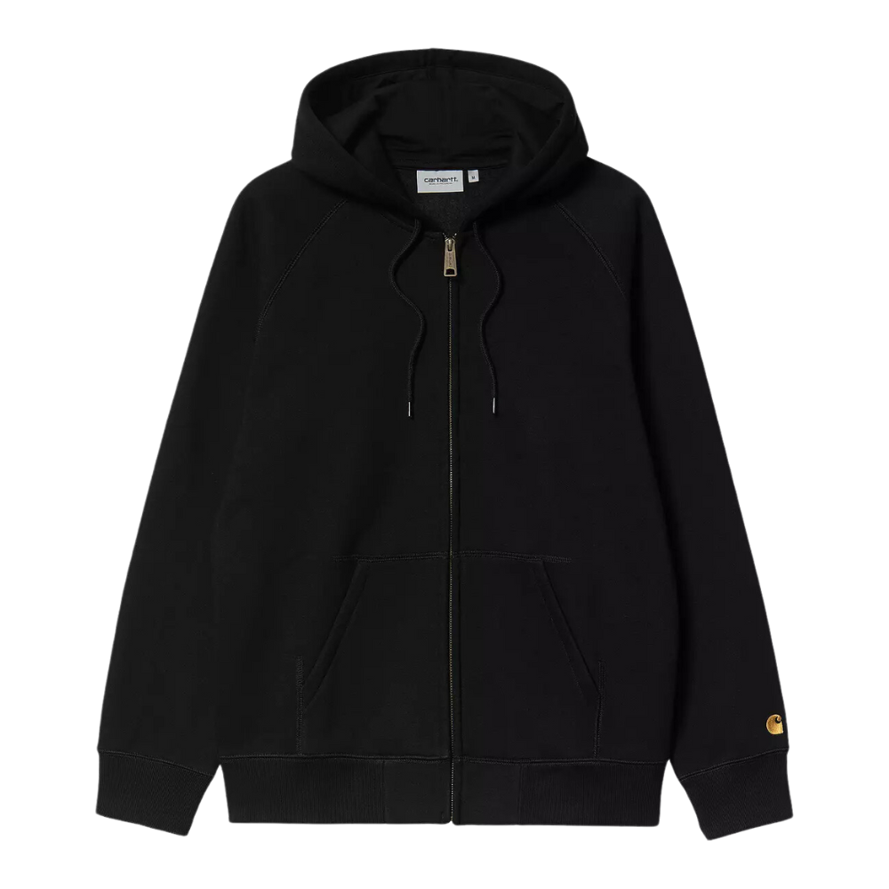 Carhartt - Hooded Chase Jacket - Black / Gold - Zip Hoodie