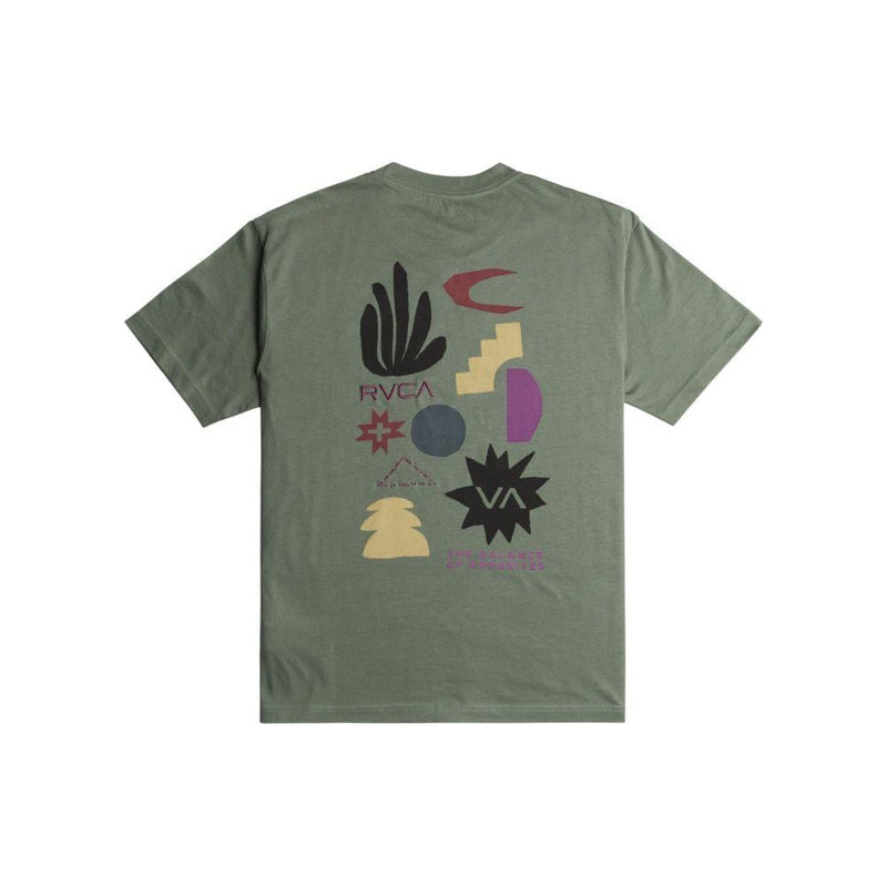 RVCA - PAPER CUTS SS TEE - SURPLUS - T-Shirt