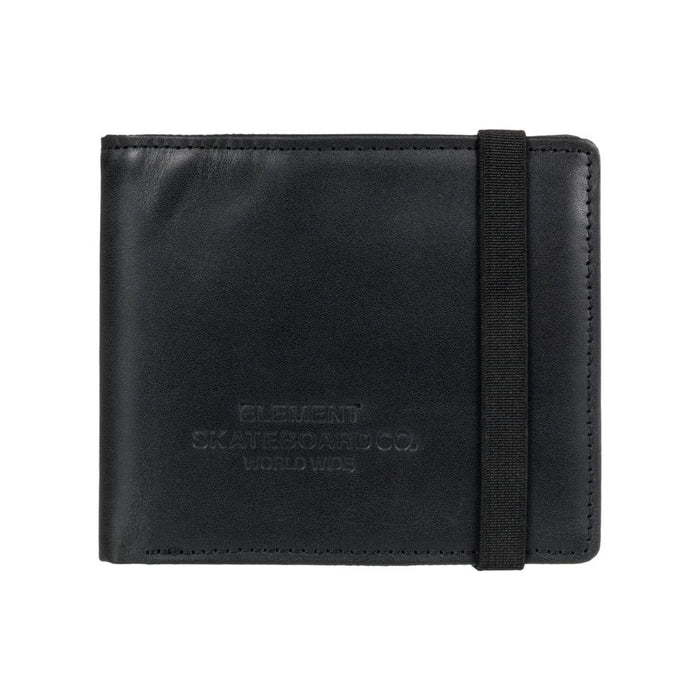 Element - Strapper Leather Wallet - Black - Ledergeldtasche