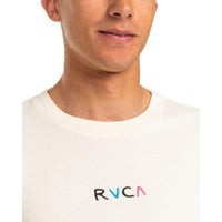 RVCA - FLOWER SKULL SS TEE - ANTIQUE WHITE - T-Shirt