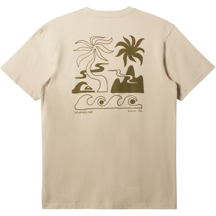 Quiksilver - TROPICAL BREEZE MOR - PLAZA TAUPE - T-Shirt