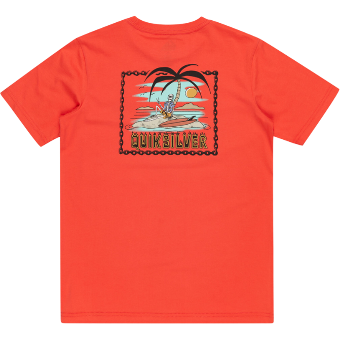 Quiksilver - MAROONED YOUTH - CAYENNE - T-Shirt