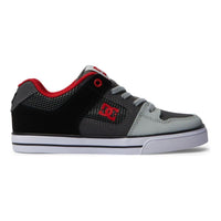 DC - PURE ELASTIC - RED/HEATHER GREY - Skateschuh