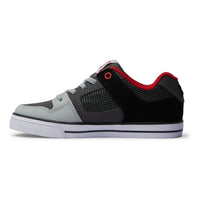 DC - PURE ELASTIC - RED/HEATHER GREY - Skateschuh