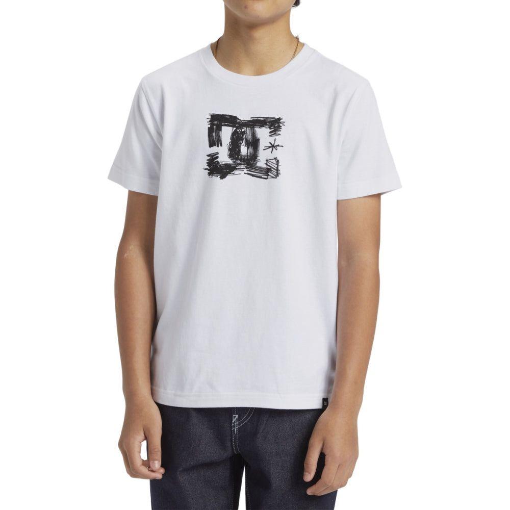 DC - SKETCHY SS BOY - WHITE - T-Shirt