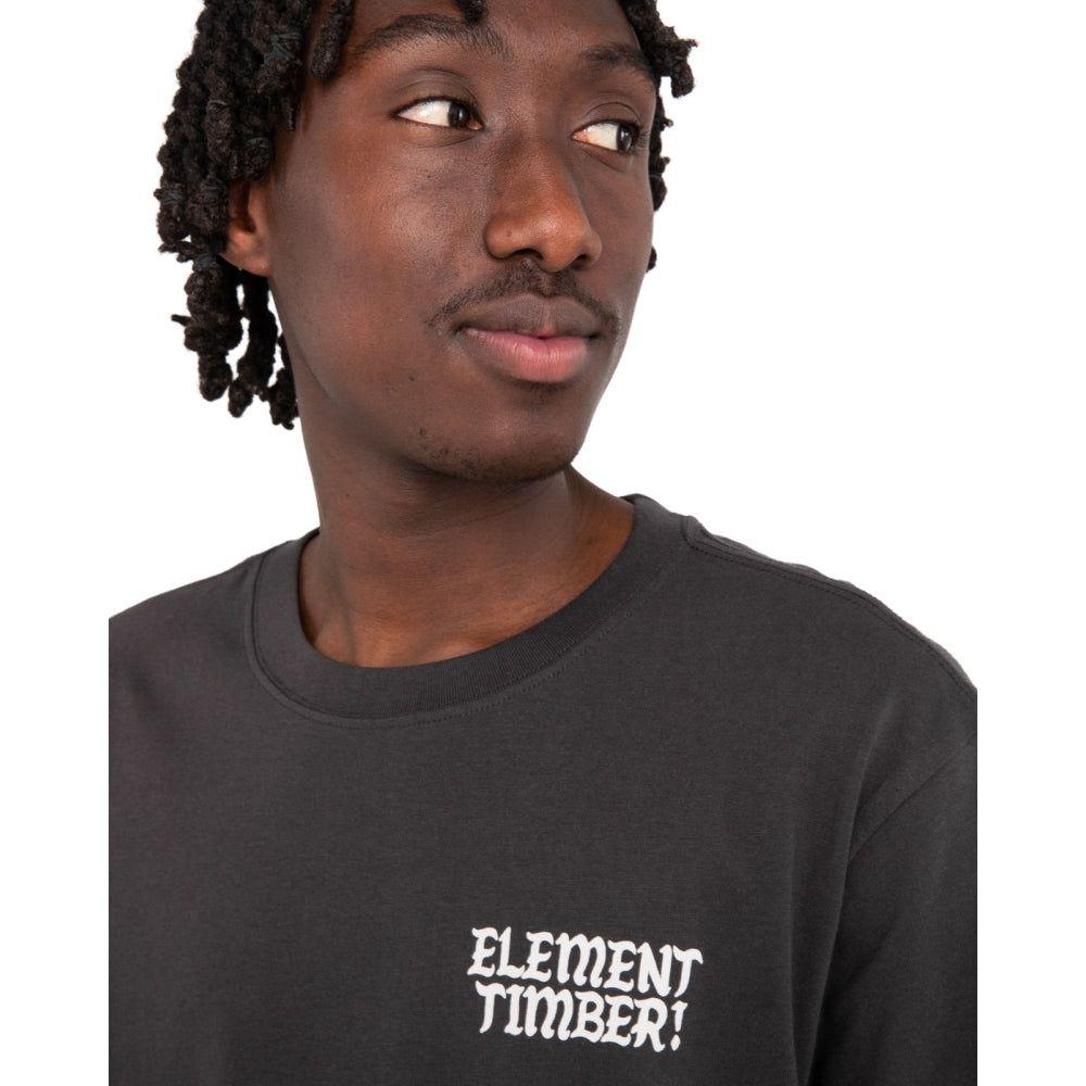 Element - TIMBER JESTER SS - OFF BLACK - T-Shirt