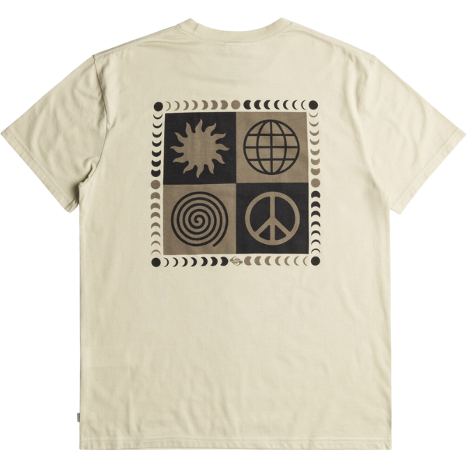 Quiksilver - PEACE PHASE SS TEE - OYSTER WHITE - T-Shirt