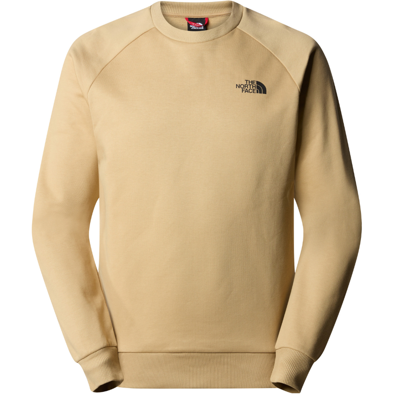 The North Face - M RAGLAN REDBOX CREW  - Khaki Stone-TNF Black - Crew Sweater