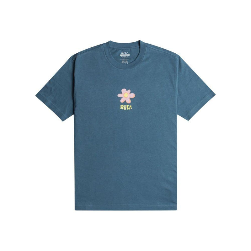 RVCA - HAND PICKED SS TEE - COOL BLUE - T-Shirt