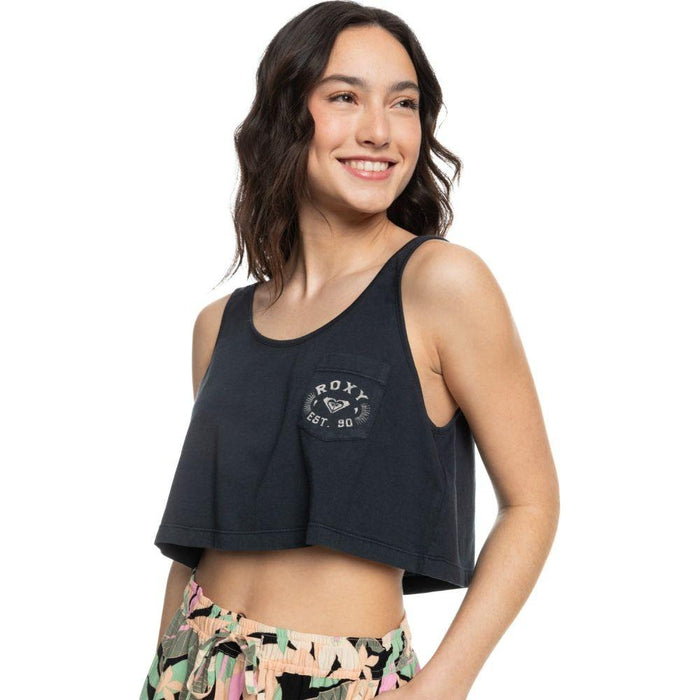 Roxy - CROP SUMMER A - ANTHRACITE - Fashion Top