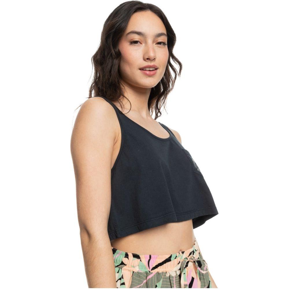 Roxy - CROP SUMMER A - ANTHRACITE - Fashion Top