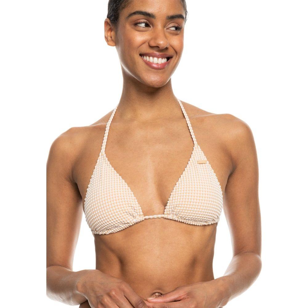 Roxy - GINGHAM TIKI TRI - PORCINI - Bikini Top