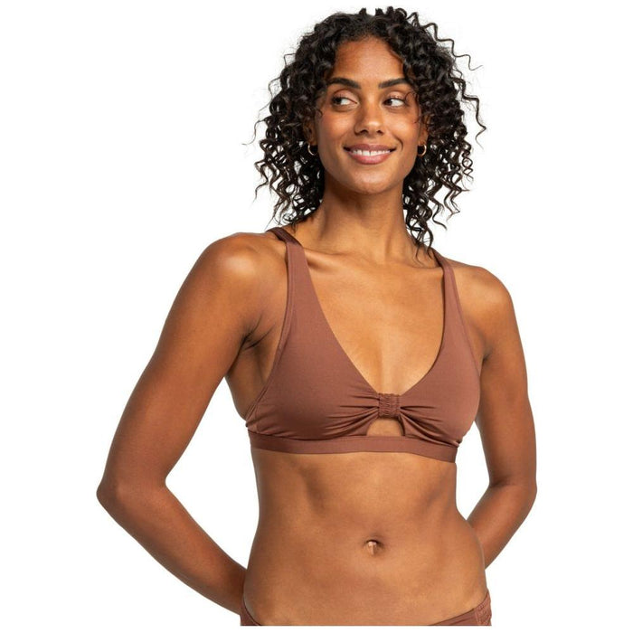 Roxy - SILKY ISLAND ELONGATED BRA - ROOT BEER - Bikini Hose