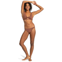 Roxy - SILKY ISLAND ELONGATED BRA - ROOT BEER - Bikini Hose