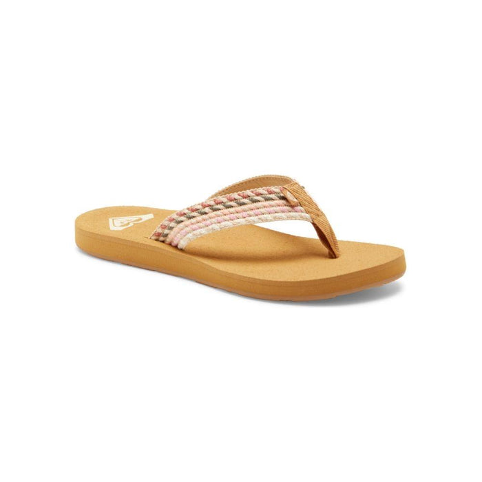 Roxy - PORTO ROPE - NATURAL/CRAZY PINK - Flip Flop