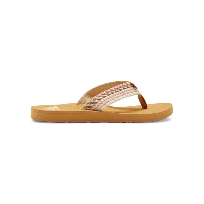 Roxy - PORTO ROPE - NATURAL/CRAZY PINK - Flip Flop