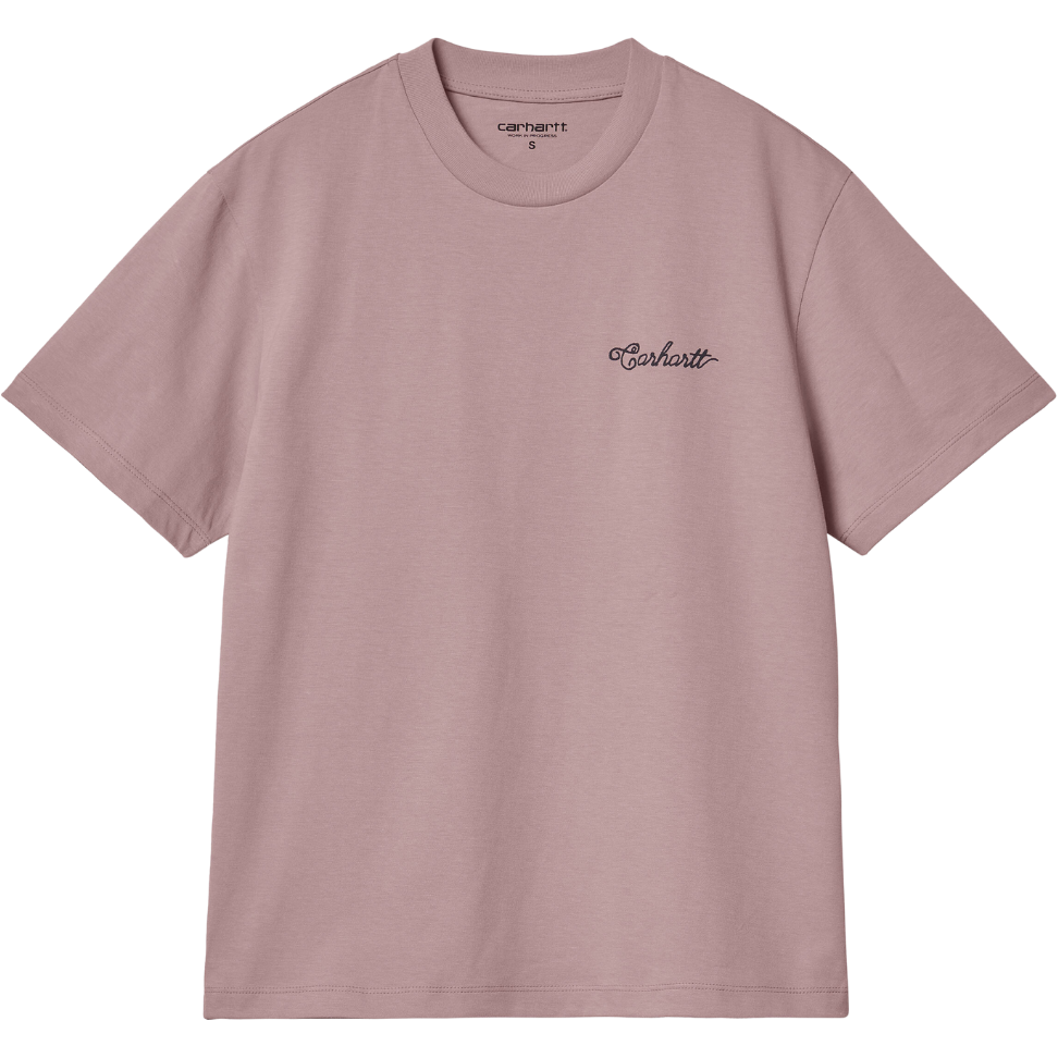 Carhartt - W S/S Stitch T-Shirt - Glassy Pink / Dark Navy - T-Shirt