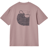 Carhartt - W S/S Stitch T-Shirt - Glassy Pink / Dark Navy - T-Shirt