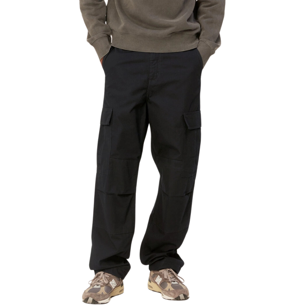 Carhartt - Regular Cargo Pant - Black rinsed - Cargo Pant