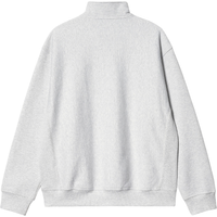 Carhartt - Half Zip American Script Sweat - Ash Heather - Zip Crew