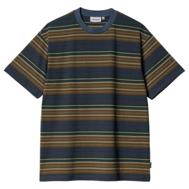 Carhartt - S/S Coby T-Shirt - Colby Stripe, Naval - T-Shirt