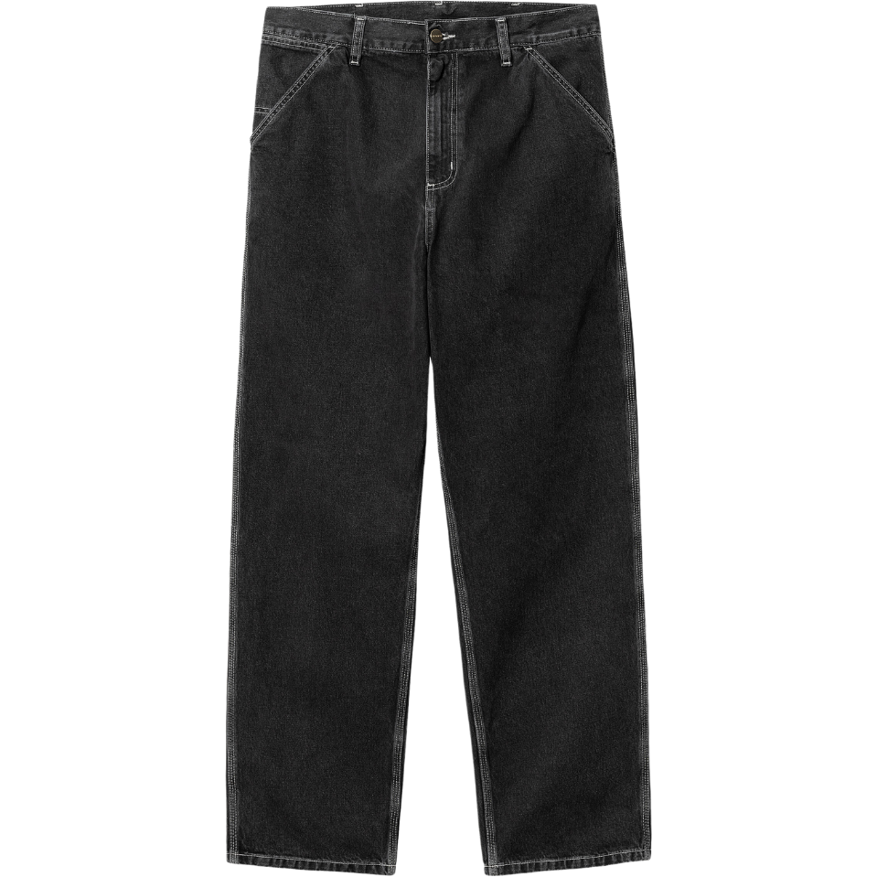 Carhartt - Simple Pant - Black stone wash - Baggy Fit Jeans