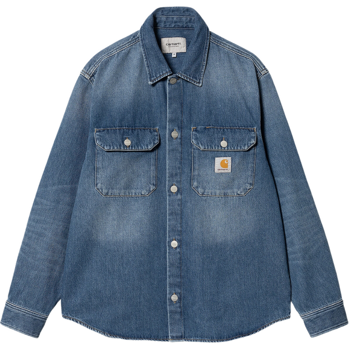 Carhartt - Harvey Shirt Jac - Blue - Jeansjacke