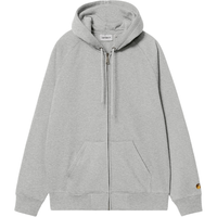 Carhartt - Hooded Chase Jacket - Grey Heather / Gold - Zip Hoodie