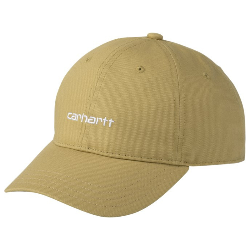 Carhartt - Canvas Script Cap - Agate / White - Fitted Cap