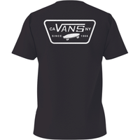 Vans - FULL PATCH BACK SS TEE  - Black/White - T-Shirt