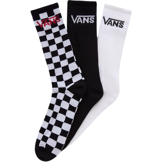 Vans - CLASSIC CHECK CREW  - Black/White - Socken