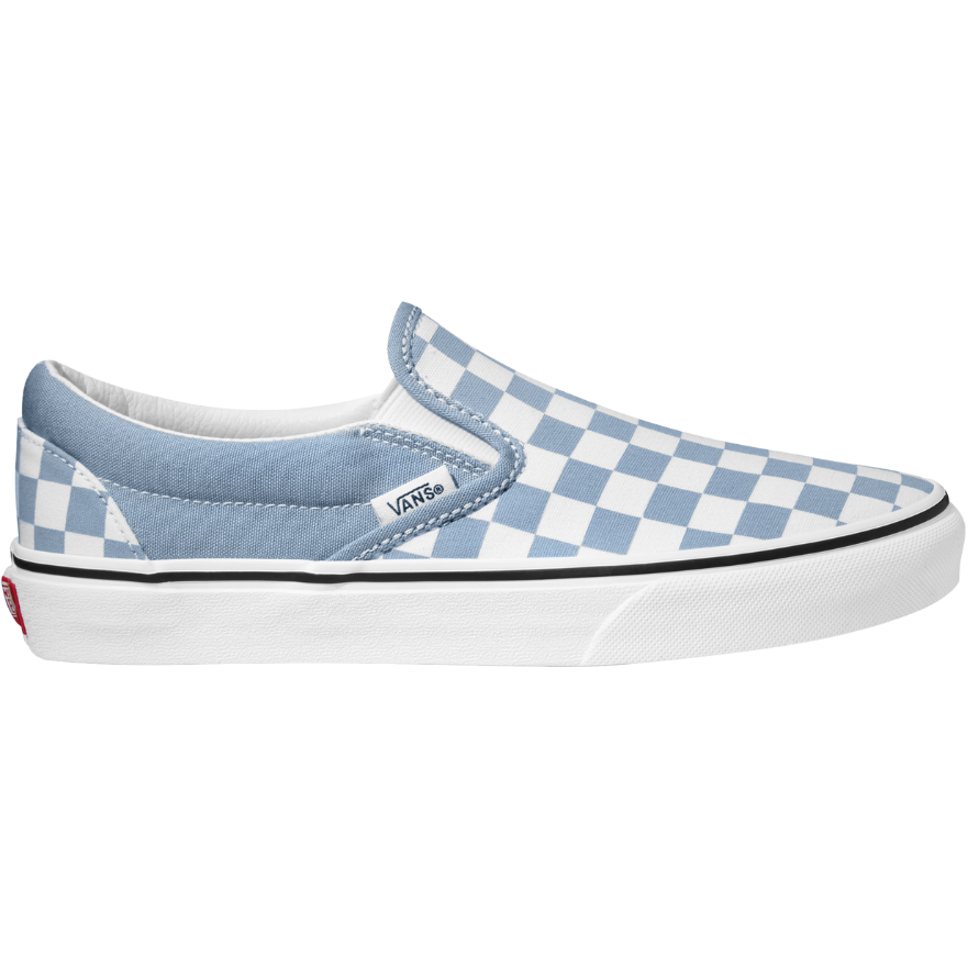 Vans - Classic Slip-On    - COLOR THEORY CHECKERBOARD DUSTY BLUE - Slip-On