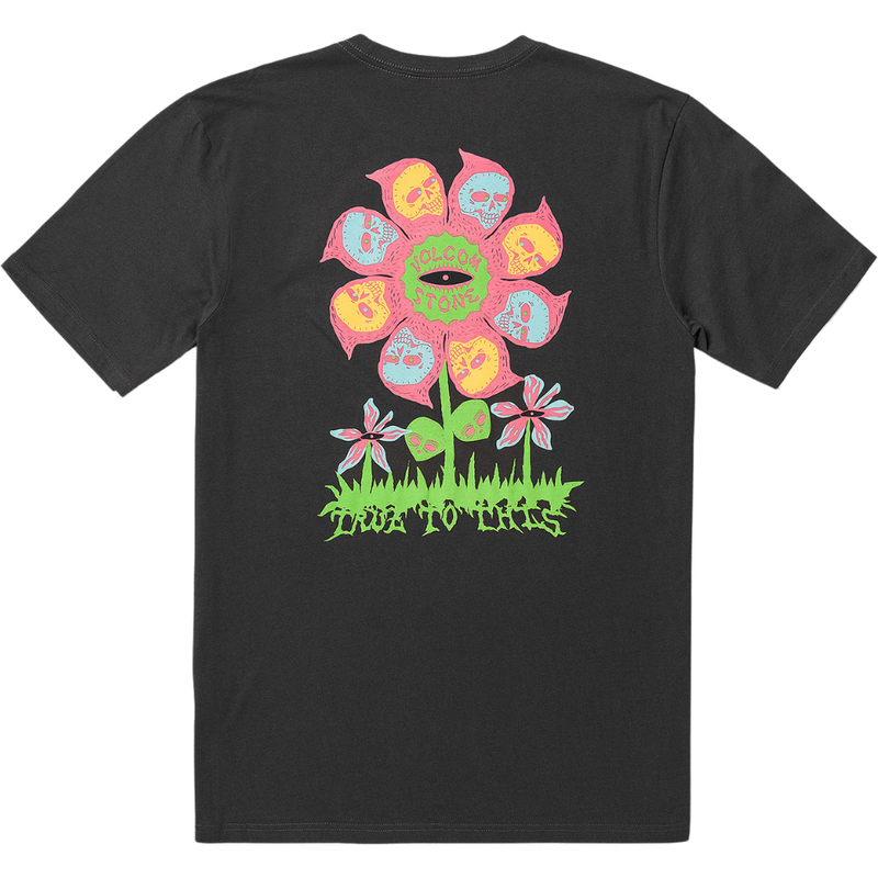 Volcom - FLOWER BUDZ FTY SST - STEALTH - T-Shirt