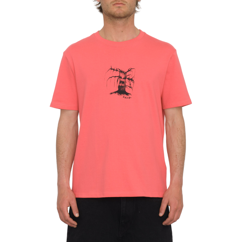 Volcom - ISSAM NIGHT LSE SST - WASHED RUBY - T-Shirt