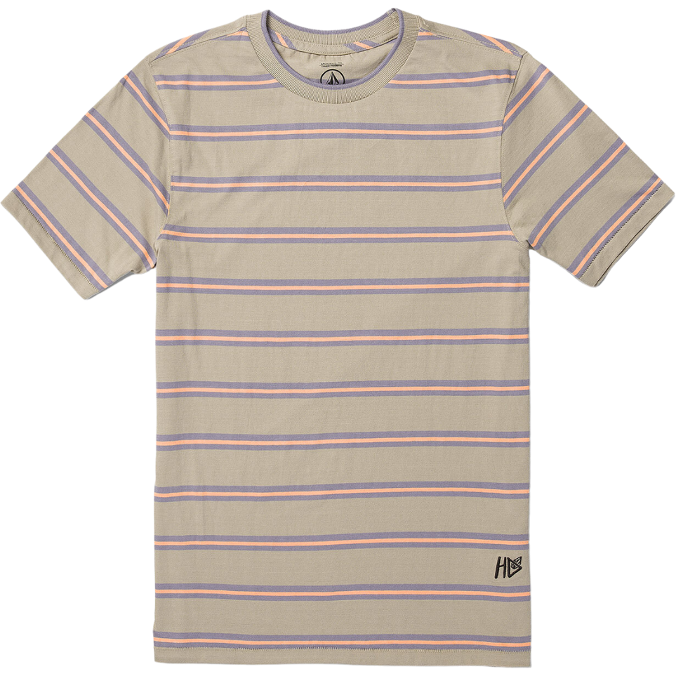 Volcom - V ENT HOCKEY DAD CREW SS - LIGHT KHAKI - T-Shirt