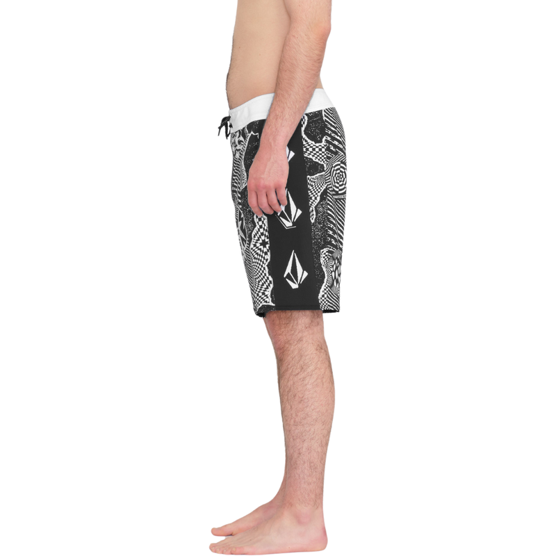 Volcom - LIDO ICONIC MOD 19 - BLACK WHITE - Boardshort