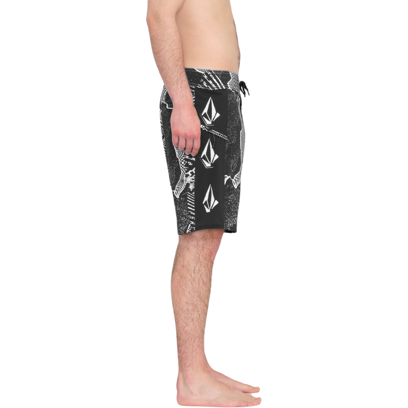 Volcom - LIDO ICONIC MOD 19 - BLACK WHITE - Boardshort