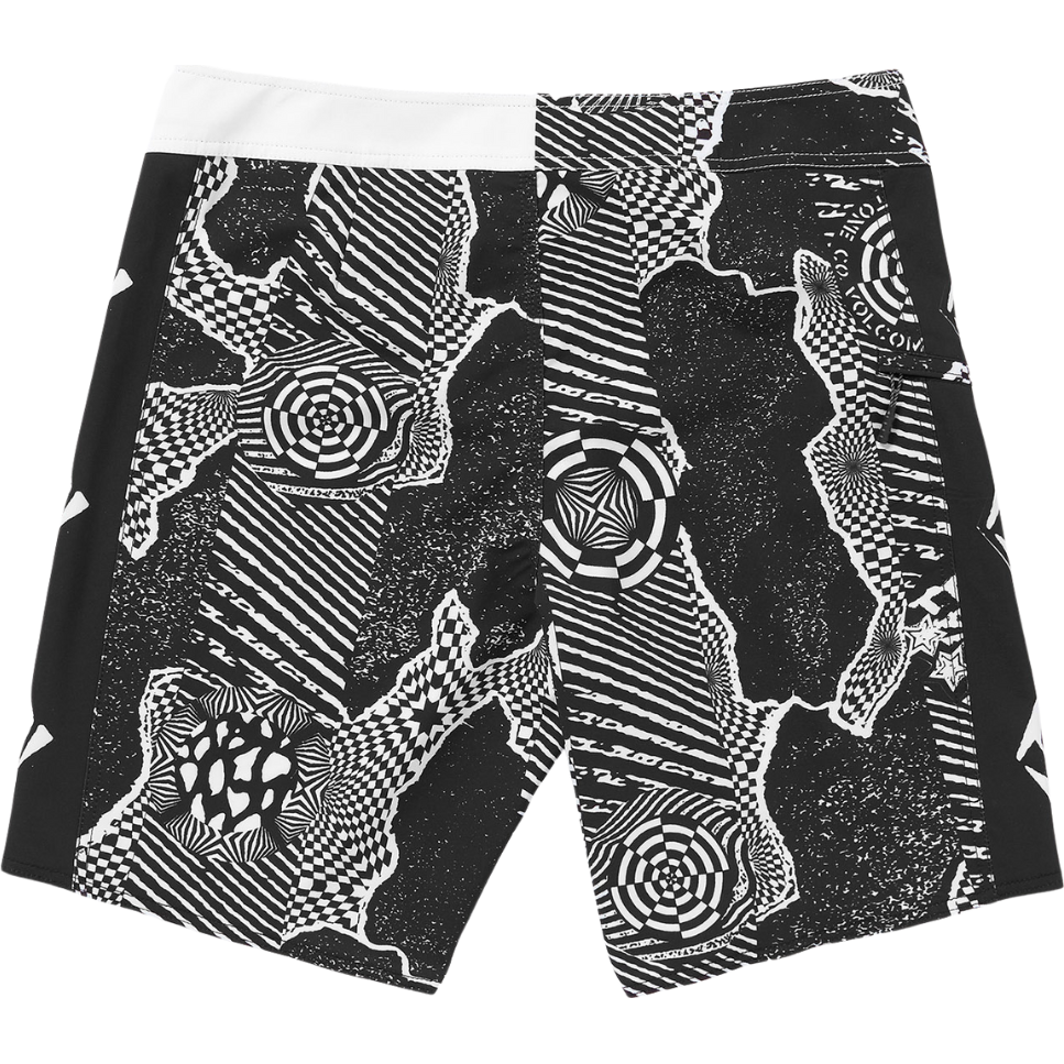 Volcom - LIDO ICONIC MOD 19 - BLACK WHITE - Boardshort