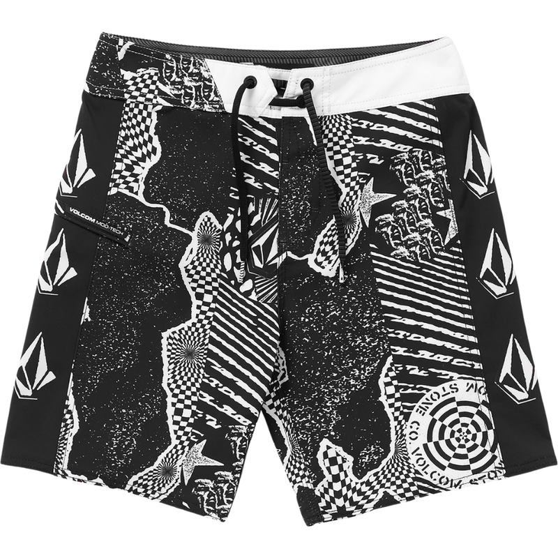 Volcom - LIDO ICONIC MOD - BLACK WHITE - Boardshort