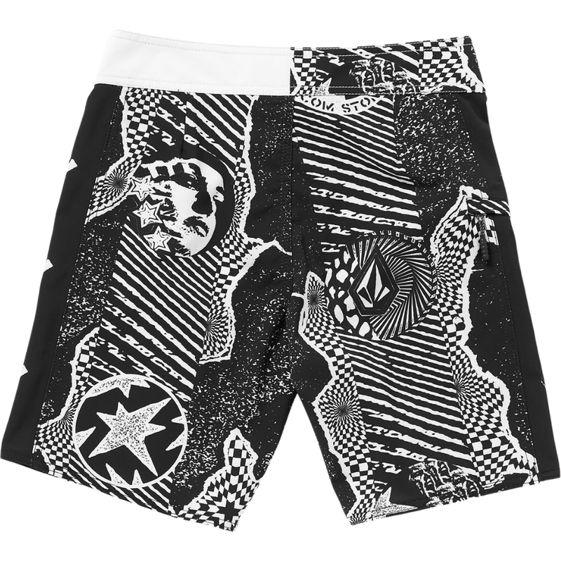 Volcom - LIDO ICONIC MOD - BLACK WHITE - Boardshort