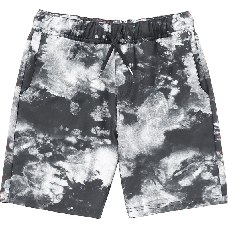 Volcom - ASPHALT BEACH EW HYBRID - BLACK WHITE - Hybrid Short