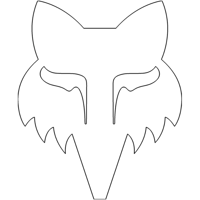 Fox - FOX HEAD 7 - DIE CUT VINYL  - WHITE - Souvenirs