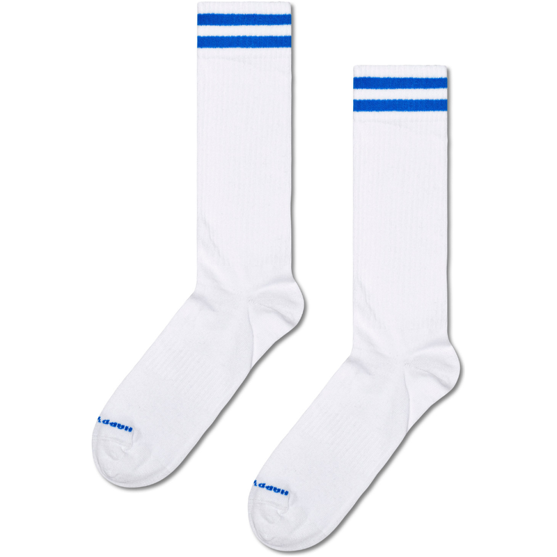 Happy Socks - Solid Sneaker Thin Crew Sock - White - Socken