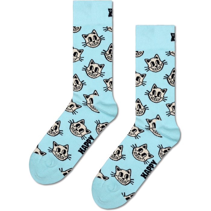 Happy Socks - Cat Sock - Light Blue - Socken