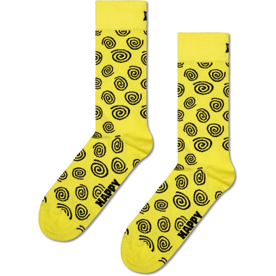 Happy Socks - Swirl Sock - Yellow - Socken